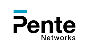 Pente Network Logo in Black in a White Background